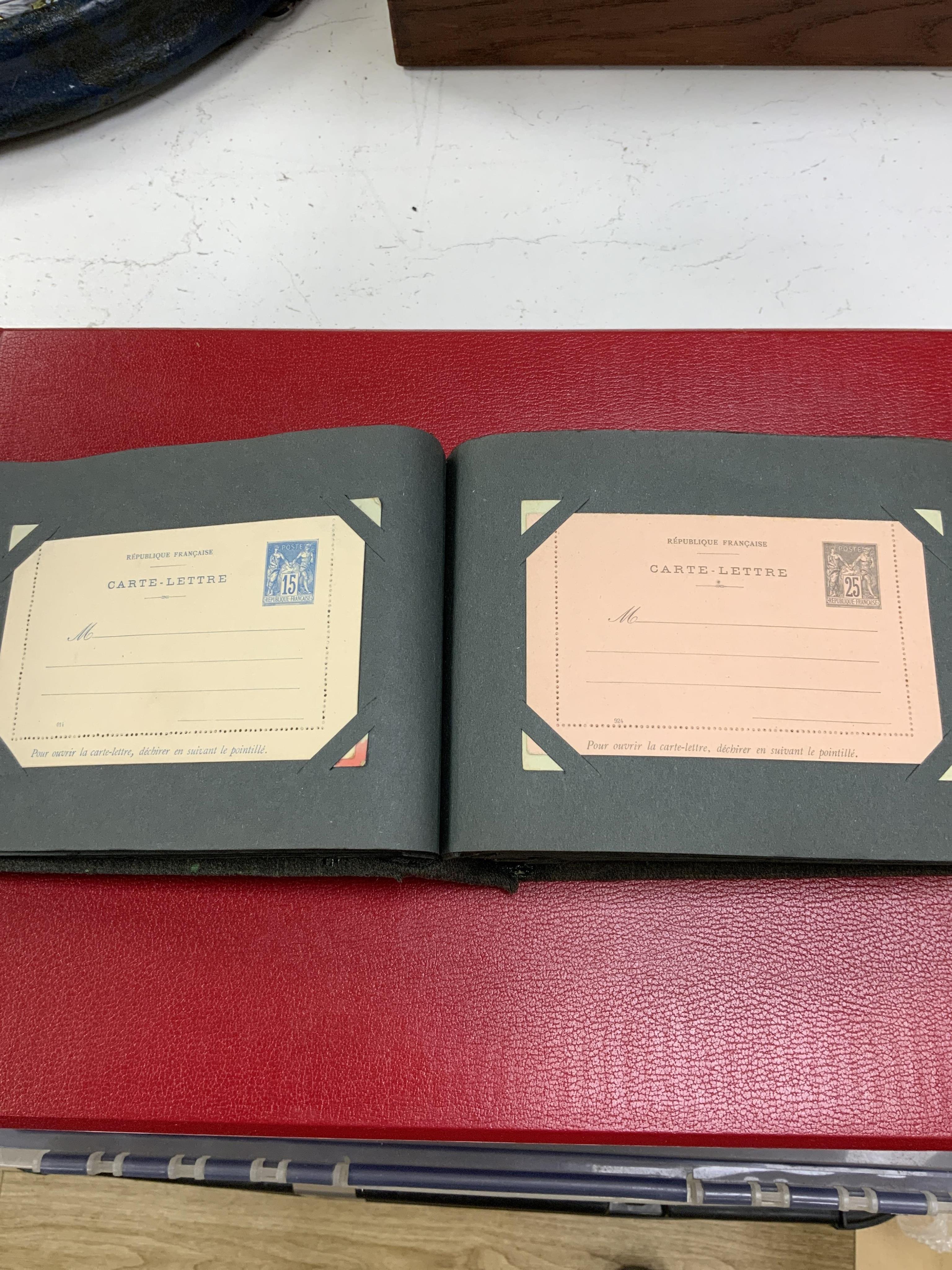 A collection of postage stamps, including early Victoria issues; stock books containing five - 1d 1840 Penny Blacks, two - 2d 1840 Two Pence Blues, eight - 1d 1841 Penny Reds, four 2d - 1841 Two Pence Blues, plus a subst